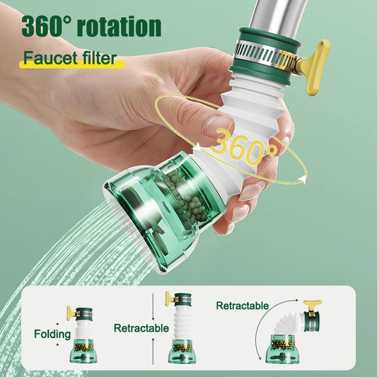 Faucet extender spray modes