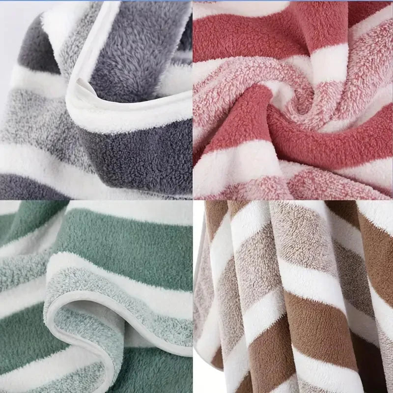 Towel set folded stack