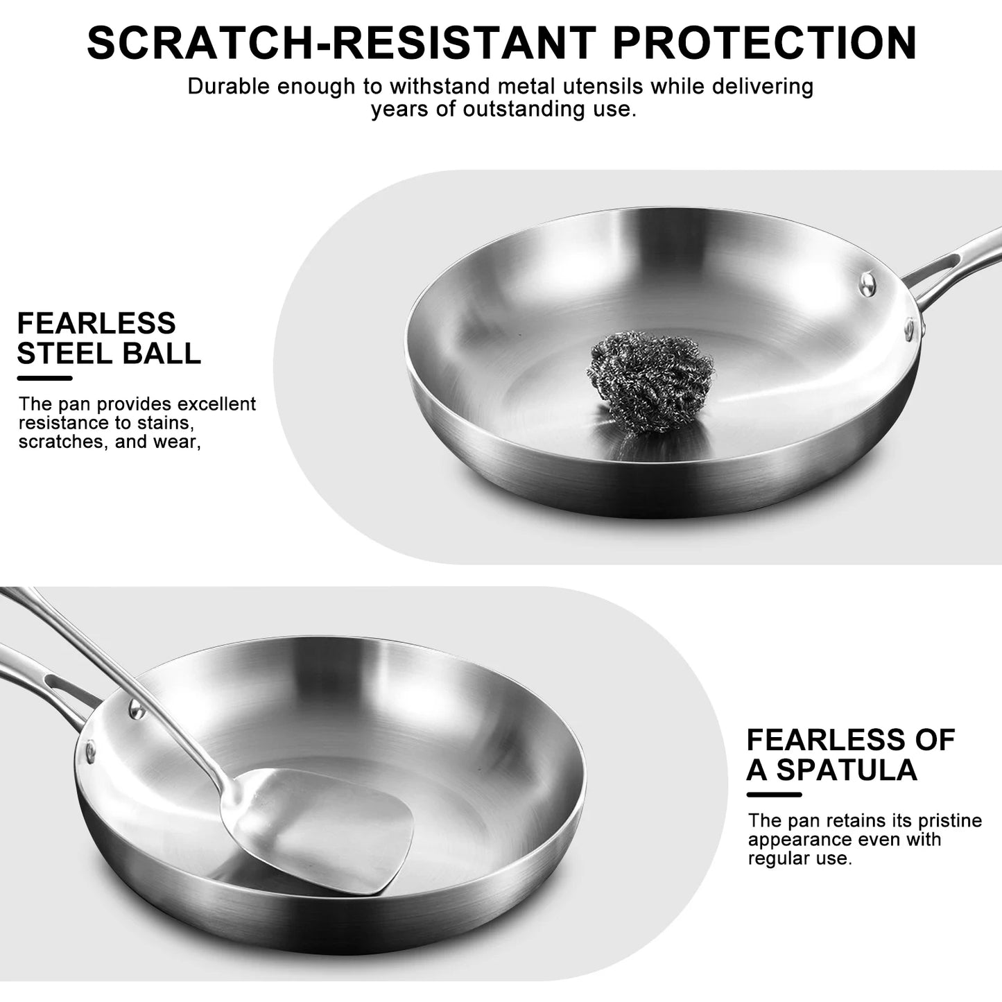 Ceramic pan non-stick surface