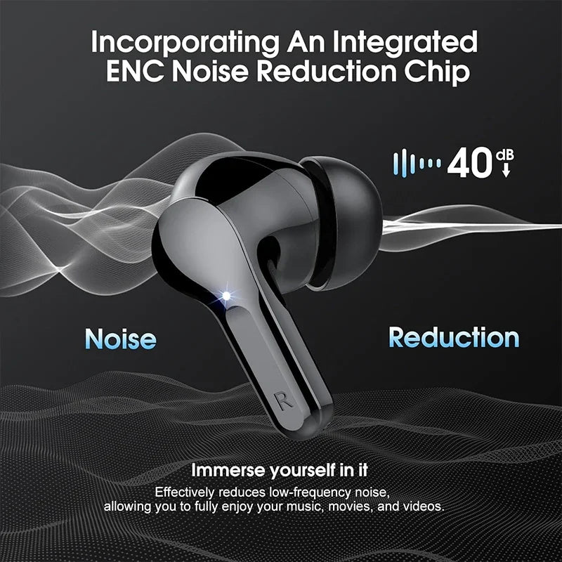 Wireless earbuds battery life display