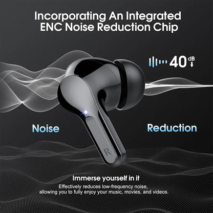 Wireless earbuds battery life display