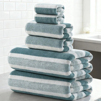 6-piece microfiber bath towel set