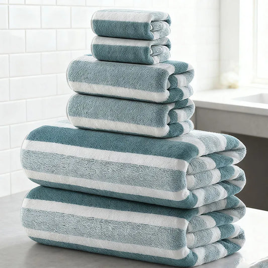 6-piece microfiber bath towel set