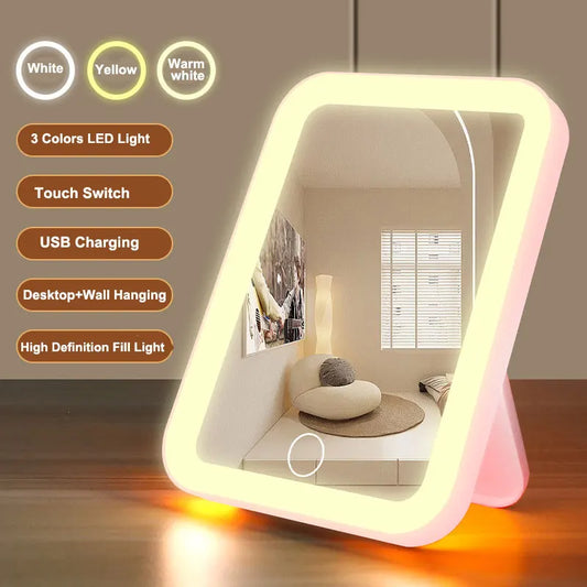 LED vanity mirror with touch control