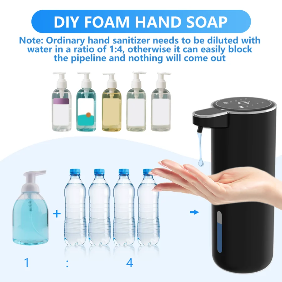 Soap dispenser tank capacity