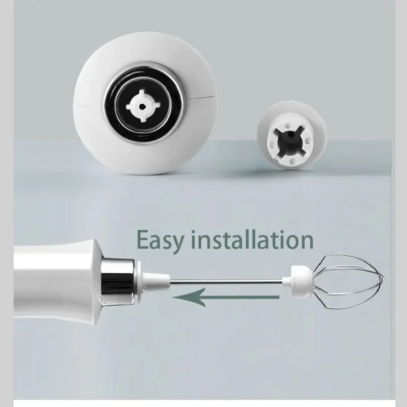 Milk frother one-button use