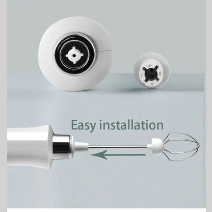 Milk frother one-button use