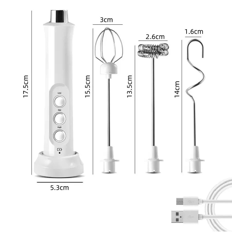 Milk frother compact size