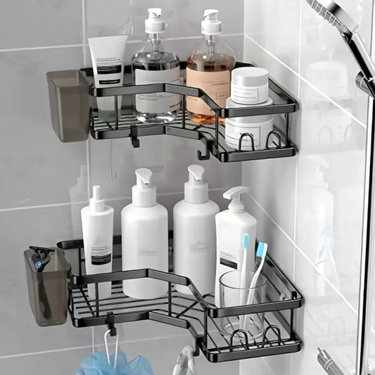 Shower caddy adhesive mount