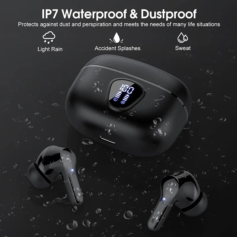 Wireless earbuds Bluetooth 5.3 pair outside case