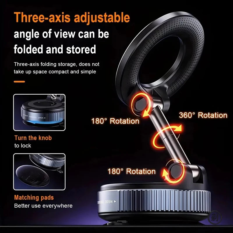 Magnetic mount in car