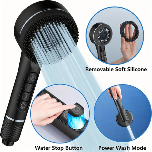Shower head spray modes