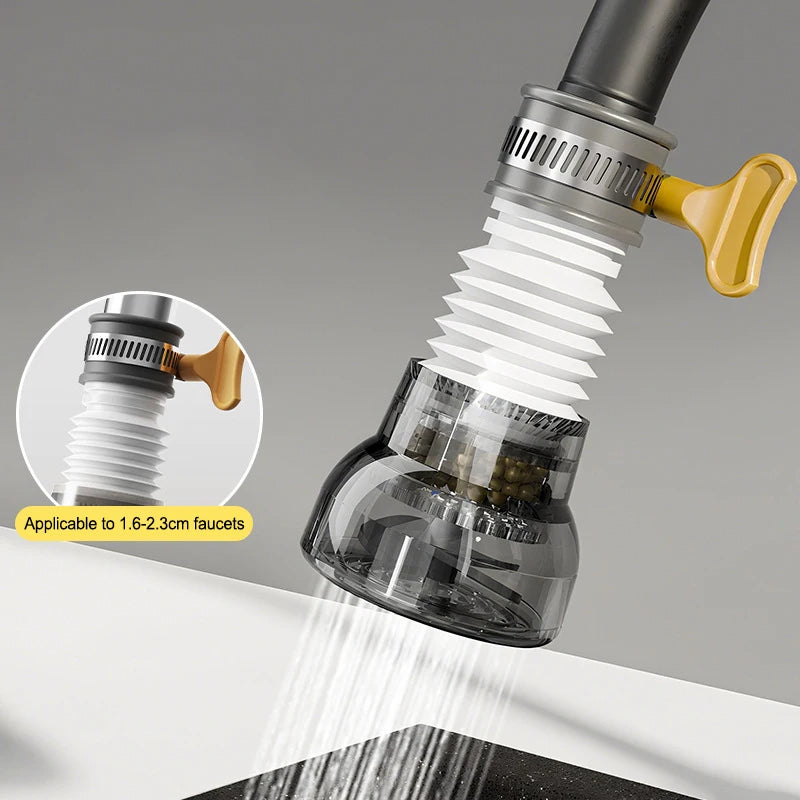 360 degree faucet extender aerator