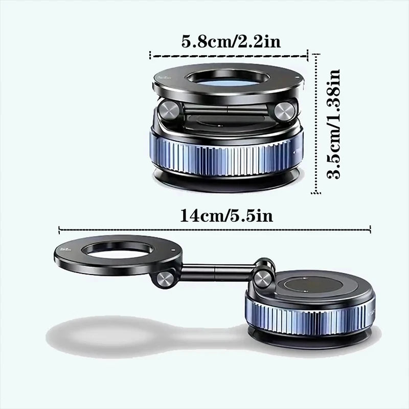 Magnetic mount folded compact