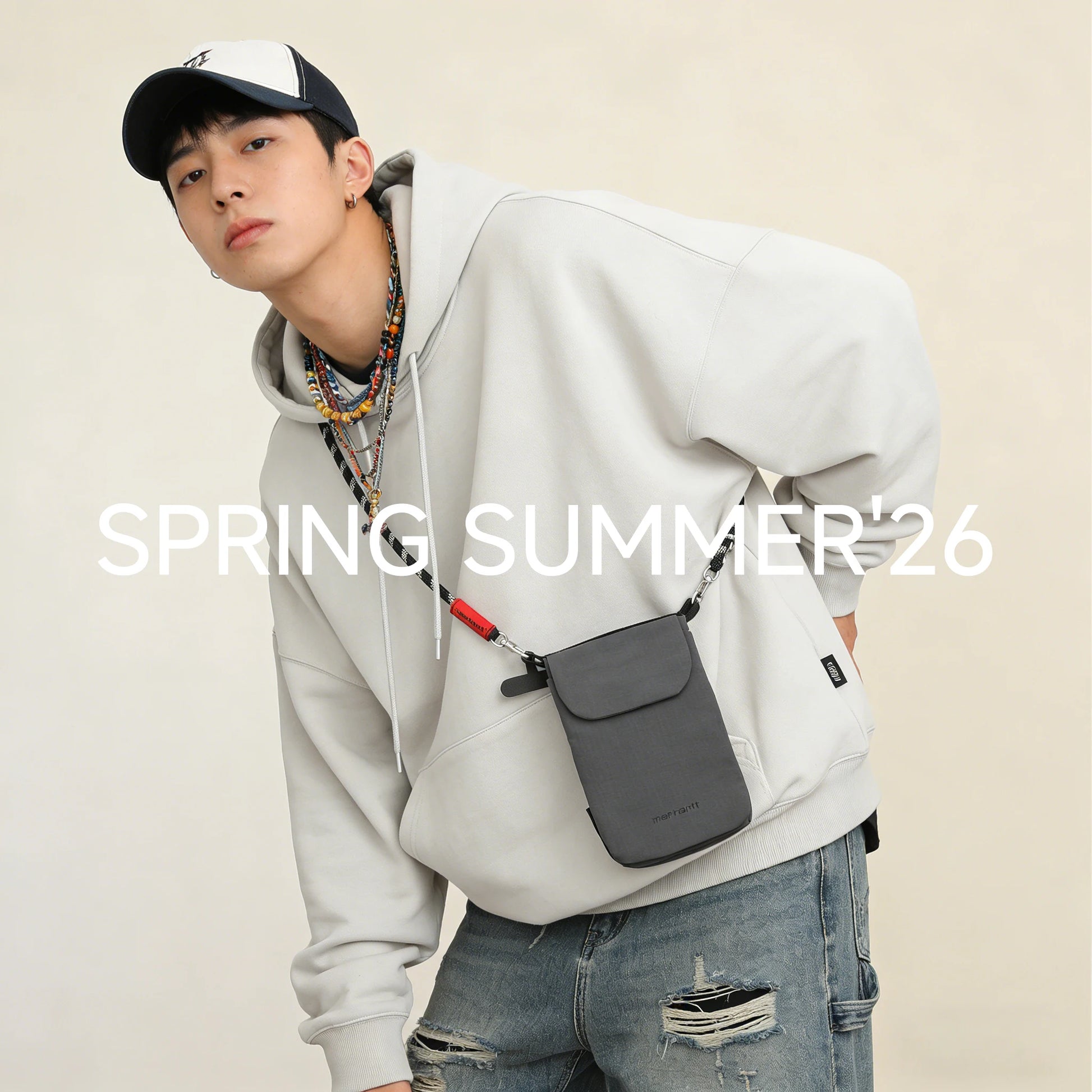 Anti-theft crossbody phone bag front view