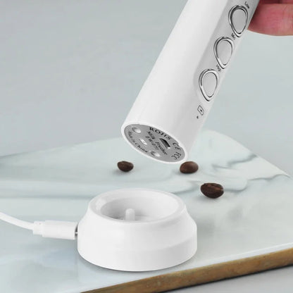 Milk frother latte art