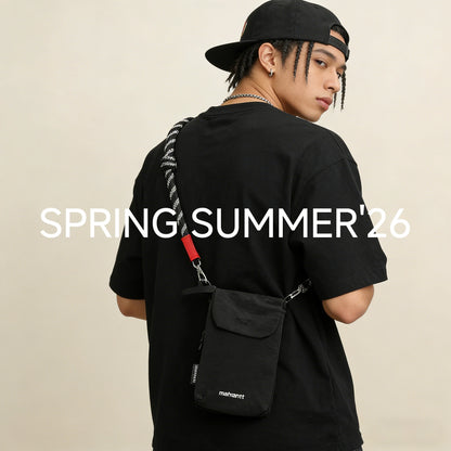 Anti-theft crossbody bag hidden zipper pocket detail