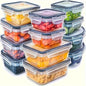 Glass food storage container set