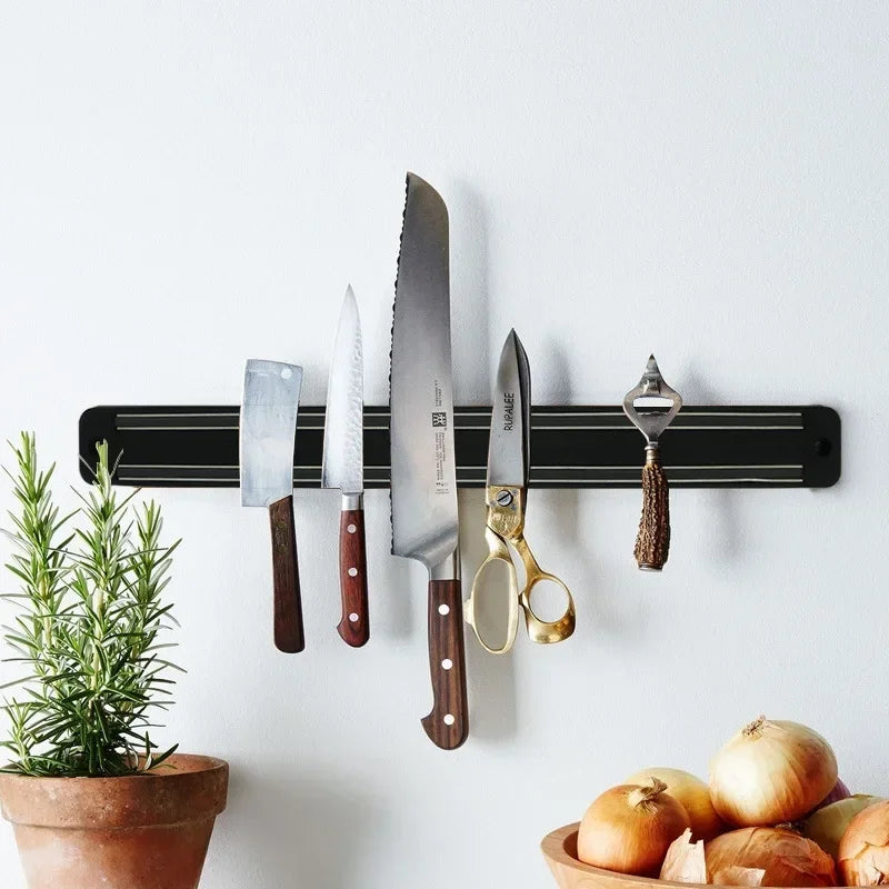 Magnetic knife strip kitchen wall