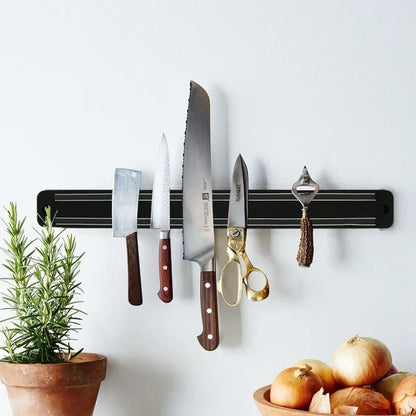 Magnetic knife strip kitchen wall