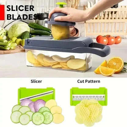 Vegetable chopper blade options