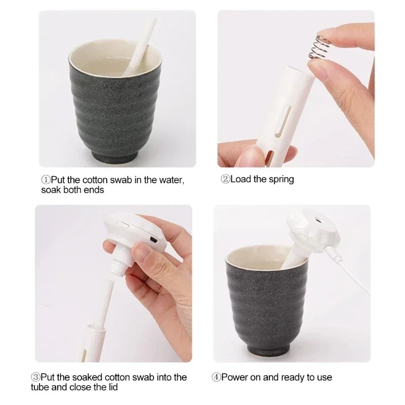 Humidifier on bedside table