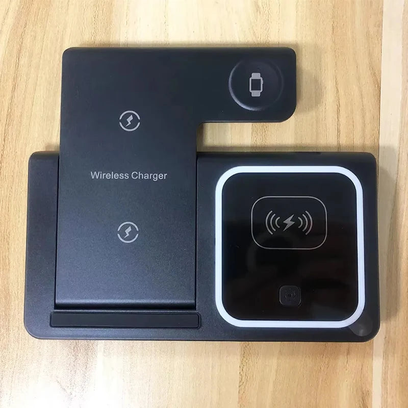 3-in-1 wireless charging station package contents