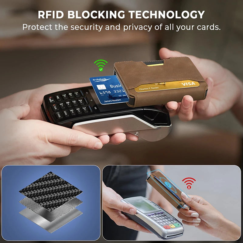 RFID-blocking wallet with gift box packaging