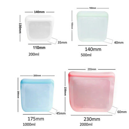 Silicone bags dishwasher safe