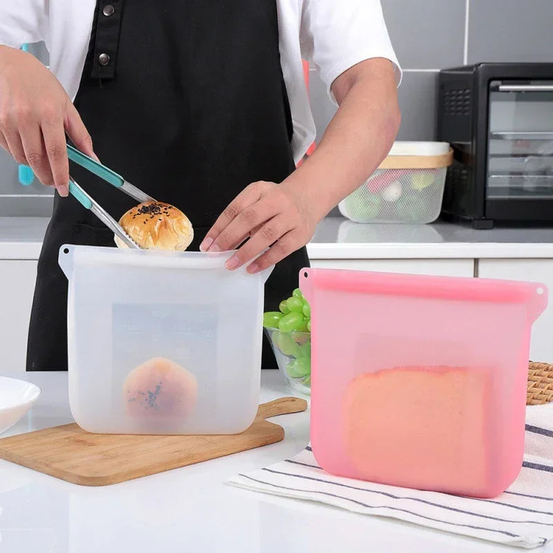 Silicone bags food fresh