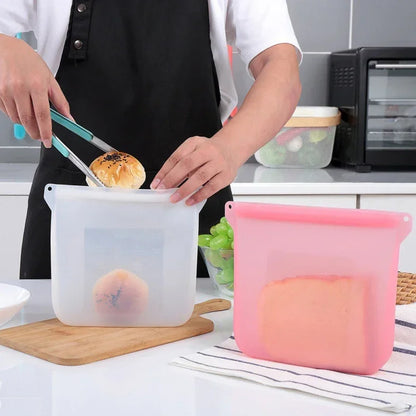 Silicone bags food fresh