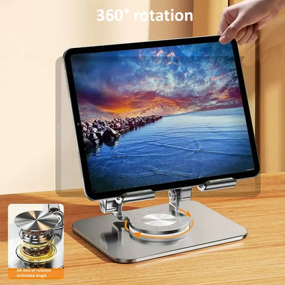 Aluminum tablet stand adjustable angle detail