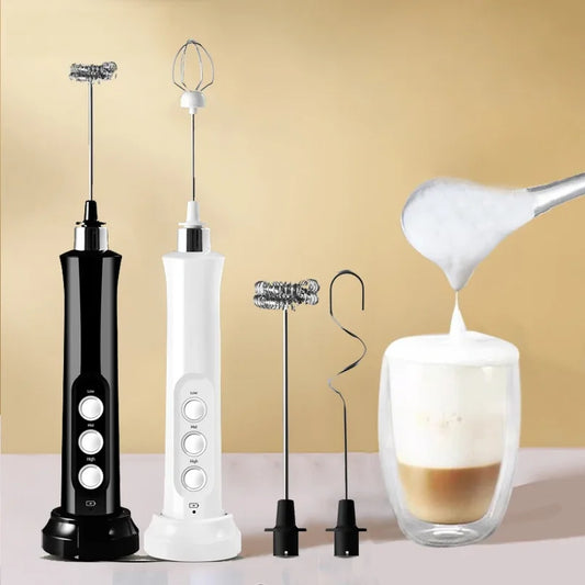 Handheld electric milk frother